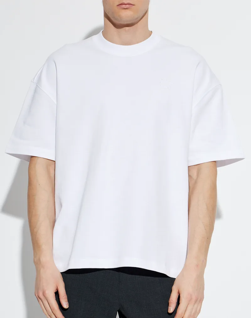 ALL SAINTS HAVEN SS CREW M029JC-ASHEN WHITE White