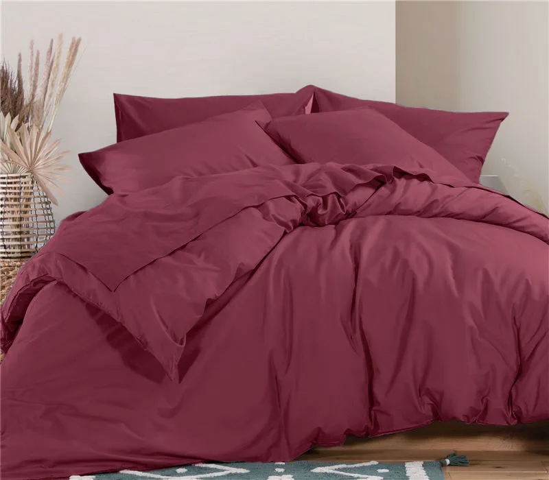 Παπλωματοθήκη Μεμονωμένη Μονή 160X240 Nef Nef Basic 1218-Bordo (160x240)