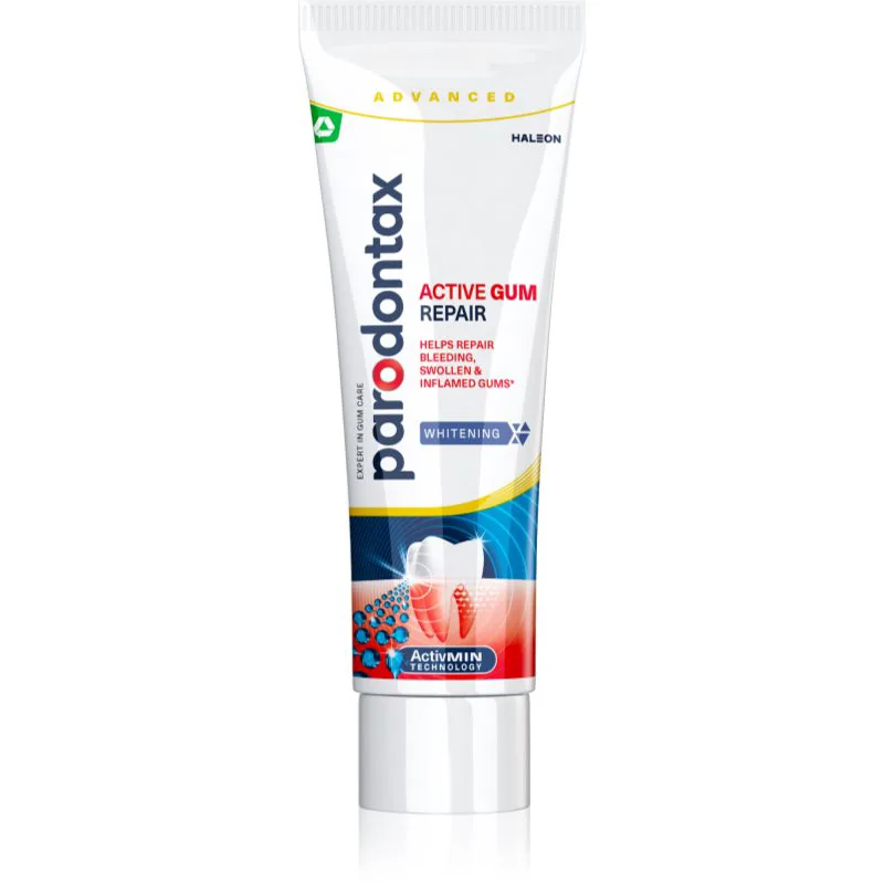 Parodontax Active Gum Repair Whitening οδοντόκρεμα για υγιή ούλα και ολοκληρωμένη οδοντιατρική φροντίδα 75 ml