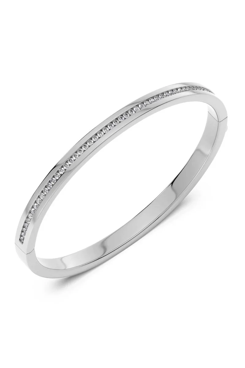 EDBLAD γυναικείο βραχιόλι "Josefin Bangle Steel" (L) - 127434-L