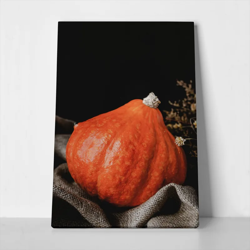 Πίνακας σε Καμβά RUSTIC FARMHOUSE PUMPKIN