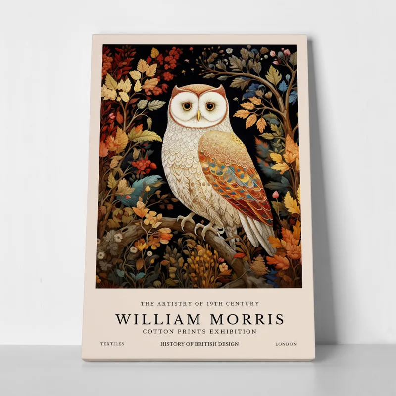 Πινακας σε καμβά WILLIAM MORRIS - OWL 3