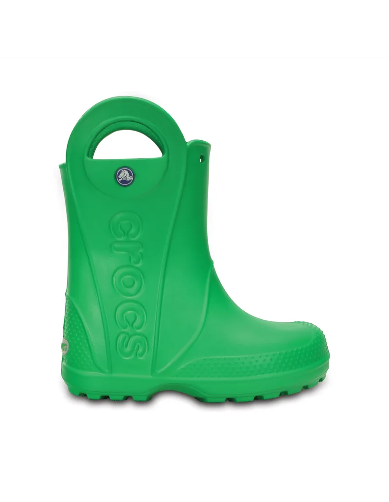 Crocs Παιδικές Γαλότσες Handle It Πράσινες 12803-3E8