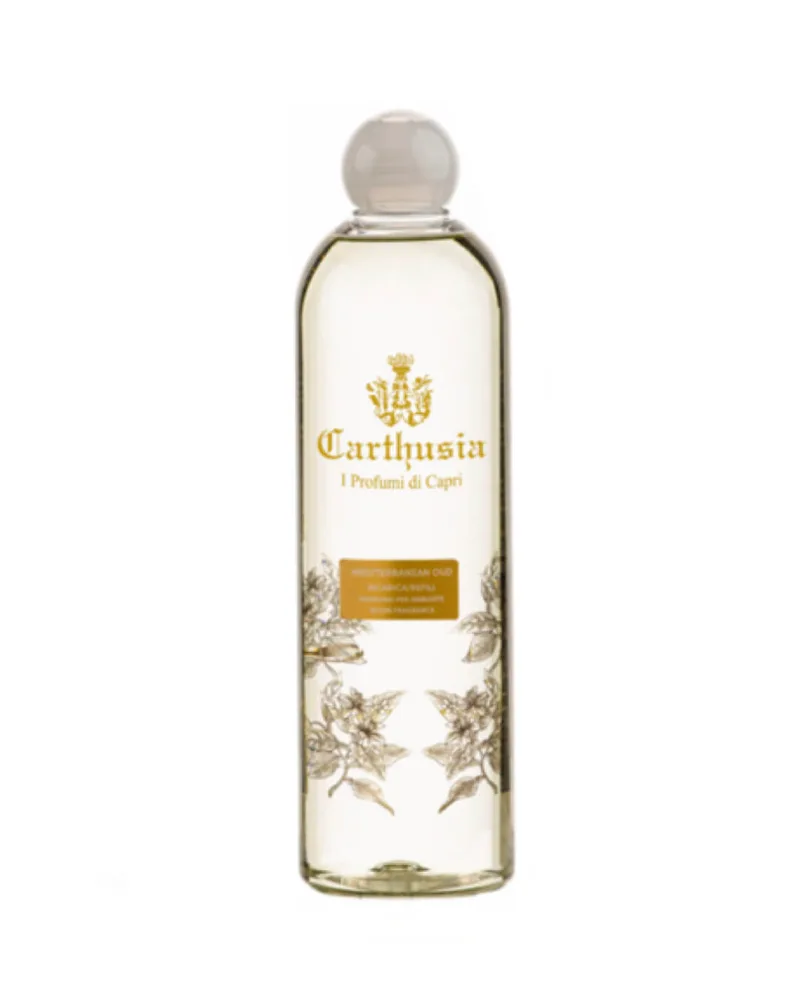 Carthusia Mediterranean Oud Refill Diffuser for Environment Lavender Orange Blossom 500ml