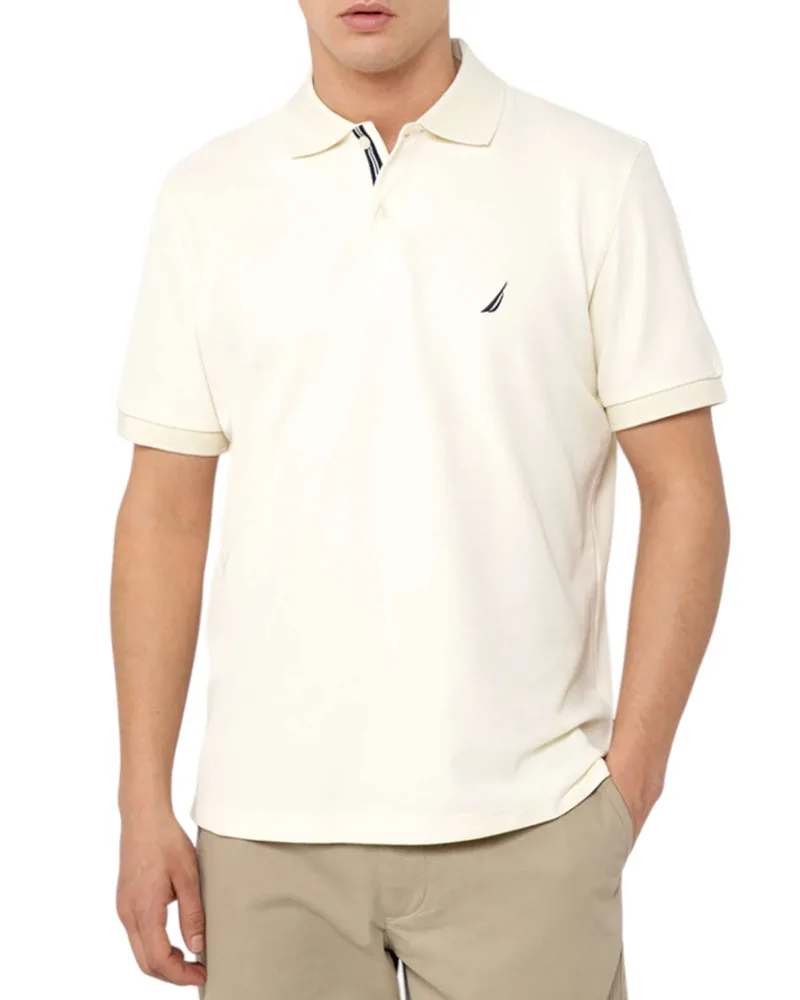 Nautica Ανδρική Μπλούζα Πόλο Κοντομάνικη Cabin Polo N1CR0110-905 Εκρού