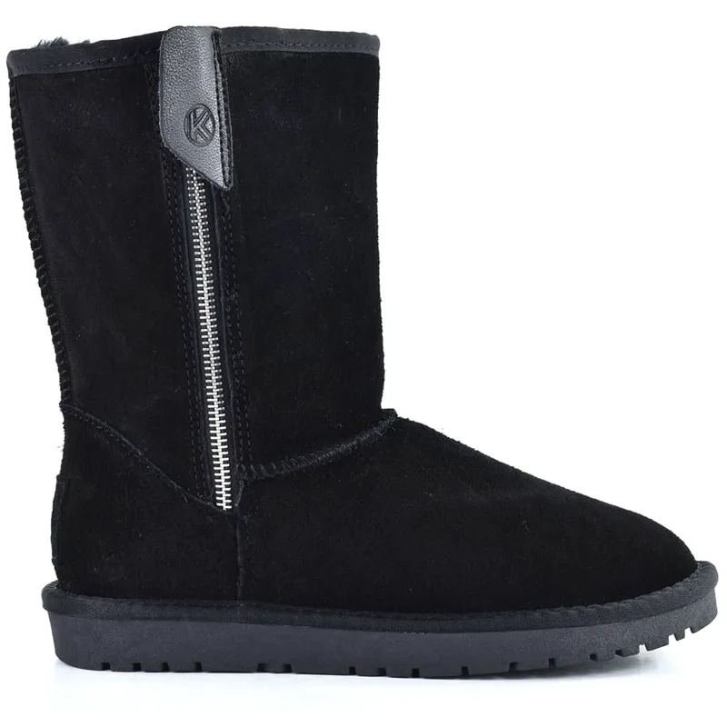 Μαυρο δερμάτινο Australian Boot Kelara 41205