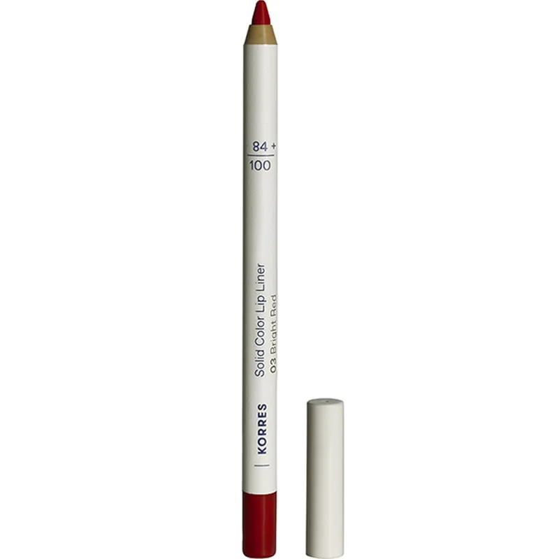 Korres Solid Color Lip Liner Μολύβι Χειλιών με Έντονο Χρώμα & Κρεμώδη Υφή για Τέλειο Περίγραμμα 1,2g - 03 Bright Red