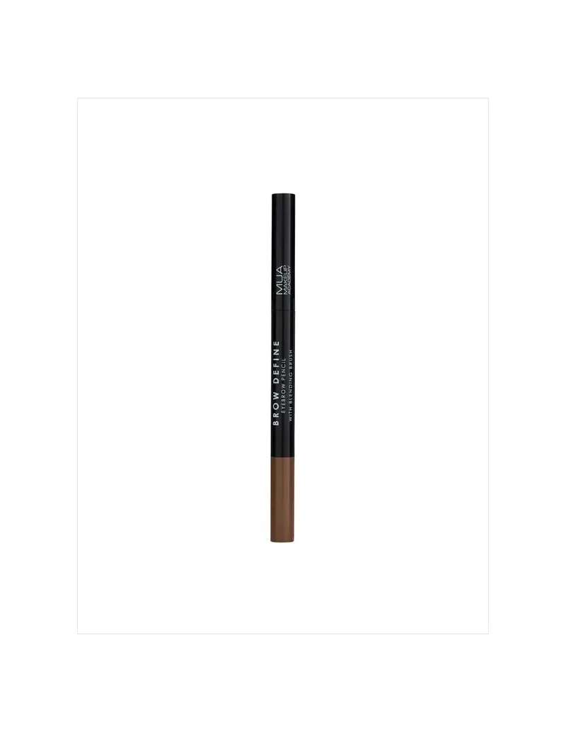 MUA BROW DEFINE EYEBROW PENCIL WITH BLENDING BRUSH-MID BROWN