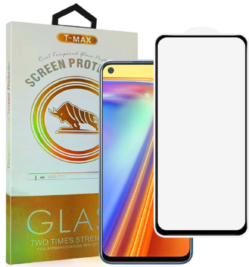 T-Max Premium 3D Tempered Glass Full Glue Fluid Despensing - Αντιχαρακτικό Γυαλί Οθόνης Realme 7 - Black (5206015066450)