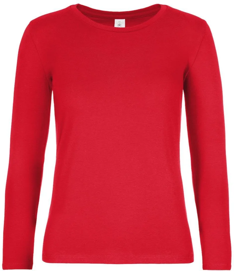 Γυναικείο μακρυμάνικο T- Shirt B & C TW08T Red