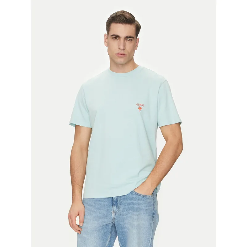 Guess T-Shirt F5GI09 KA260 Μπλε Regular Fit