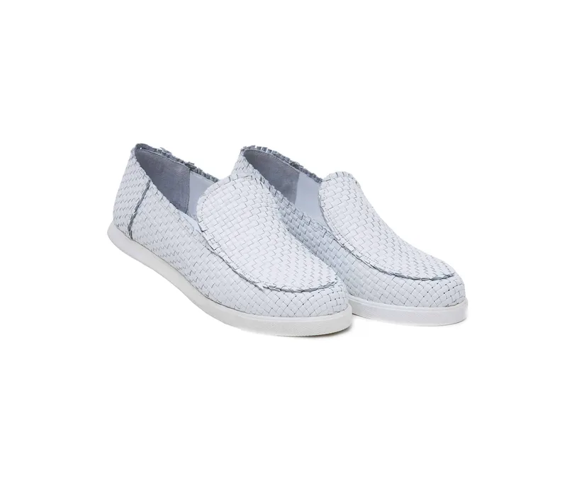 Δερμάτινα Μοκασίνια Art 1SS04 White