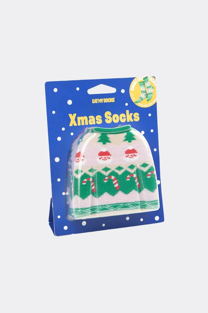 Eat My Socks unisex κάλτσες "X-mas Jumper" - EMSATXJU Πολύχρωμο