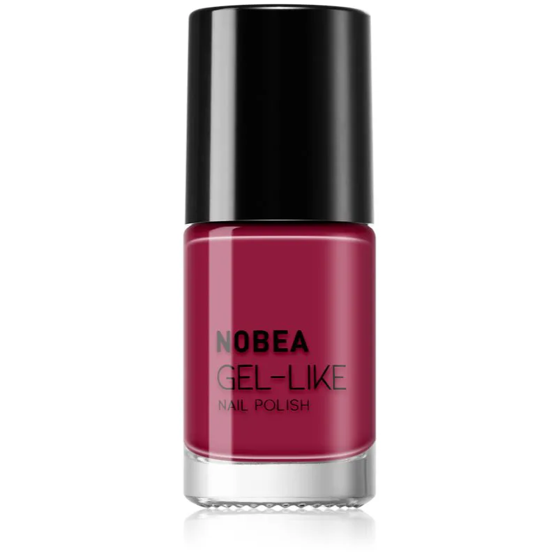 NOBEA Day-to-Day Gel-like Nail Polish βερνίκι νυχιών για τζελ αποτέλεσμα απόχρωση Pomegranate red #N45 6 ml