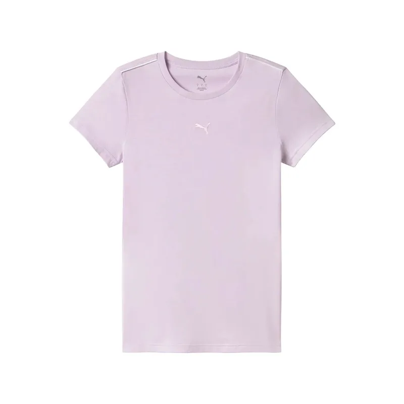 T-shirt με κοντά μανίκια Puma T-shirt 100% Cotton violet