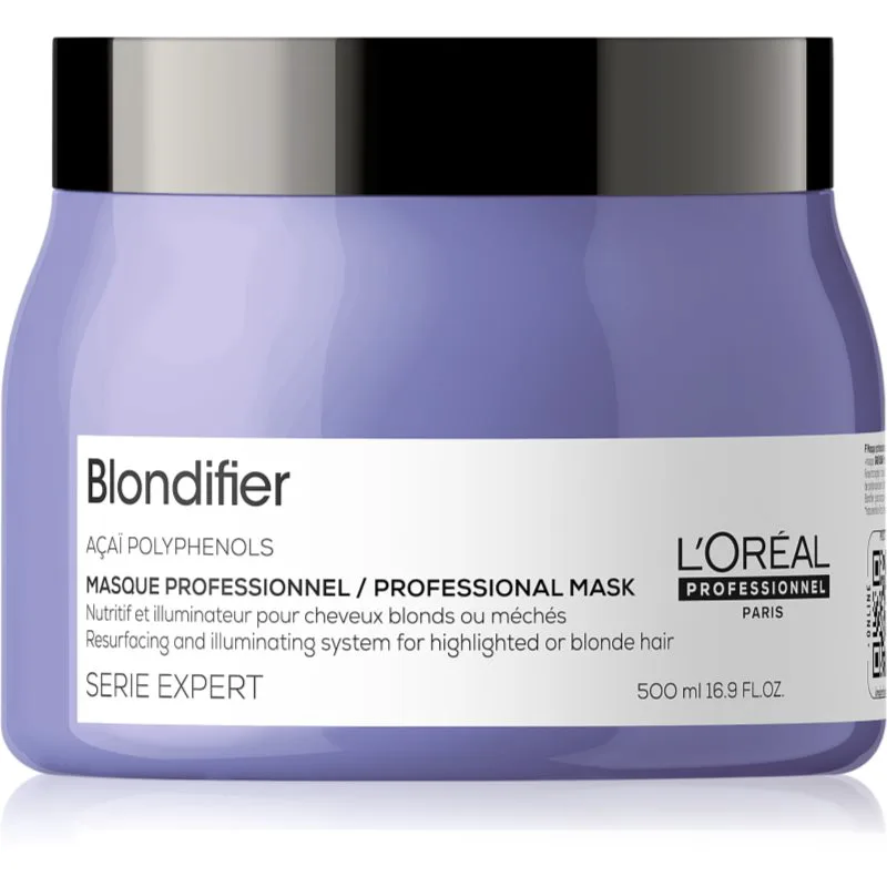 L’Oréal Professionnel Serie Expert Blondifier αναγεννητική και ανανεωτική μάσκα για ξανθά και με ανταύγειες μαλλιά 500 μλ