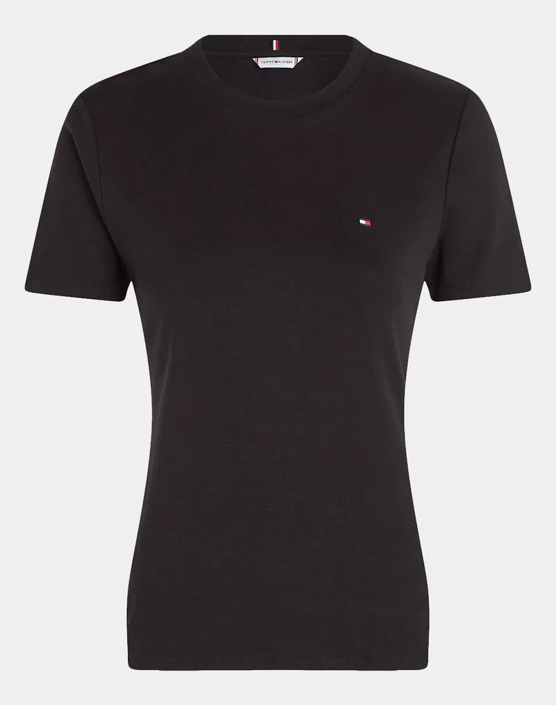 TOMMY HILFIGER NEW SLIM CODY C-NK SS WW0WW40587-BDS Black