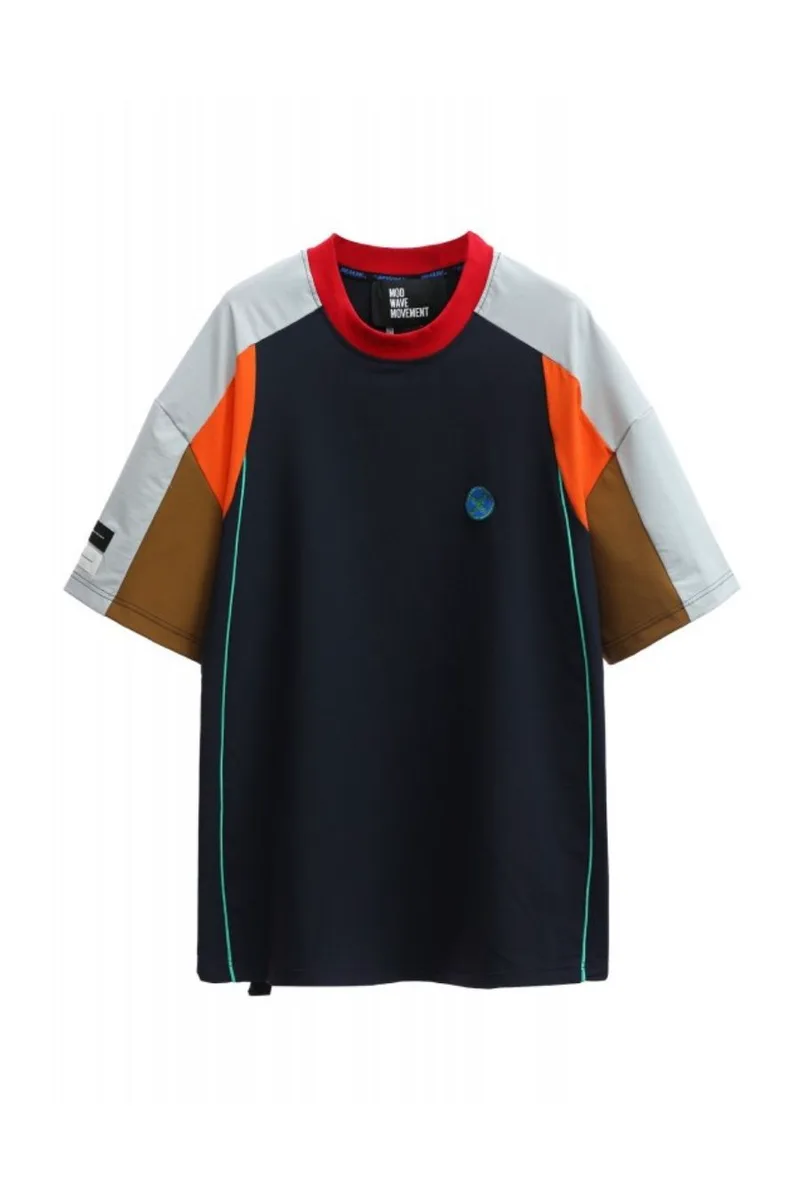 MOD WAVE MOVEMENT Technical Unisex T-Shirt - Μπλε-MW082020563-BLUE