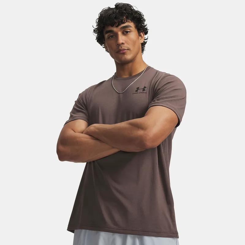 UNDER ARMOUR SPORTSTYLE LEFT CHEST T-SHIRT ΚΑΦΕ
