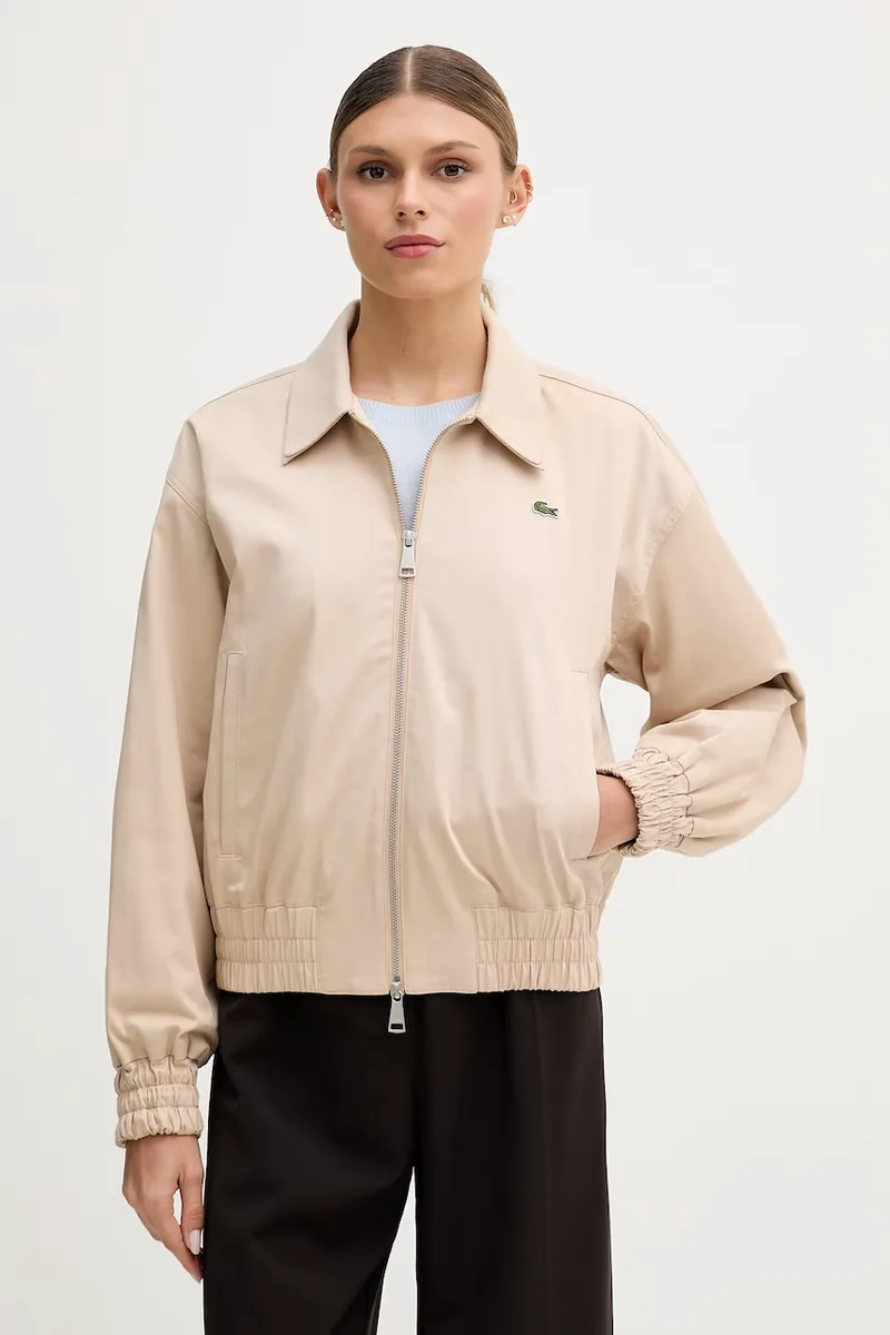 Lacoste Κοντό μπουφάν Ανδρικό βαμβακερό με ελαστάν