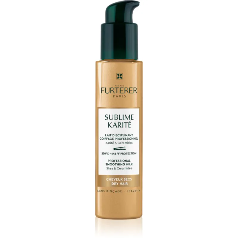 René Furterer Sublime Karité Professional smoothing milk κρέμα φροντίδας χωρίς ξέβγαλμα για ξηρά μαλλιά 100 ml