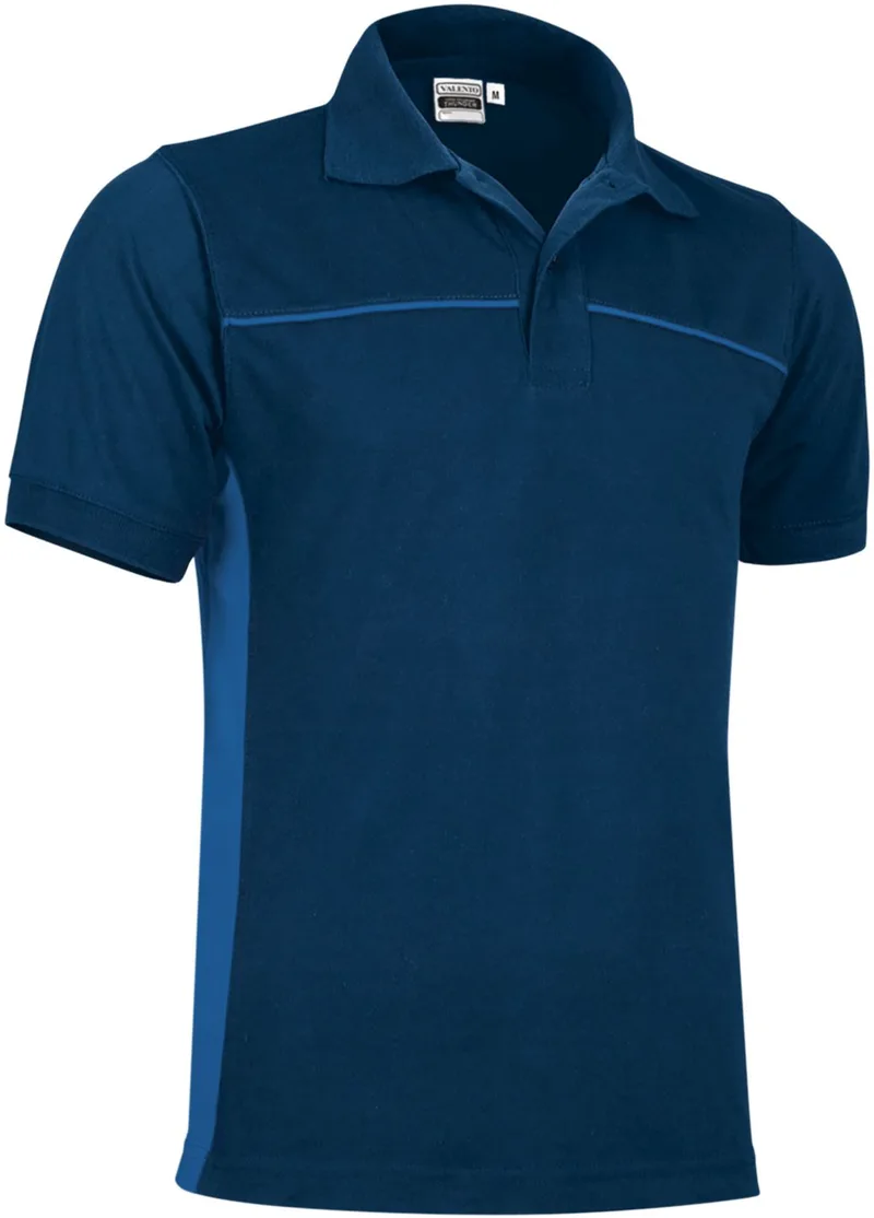 Κοντομάνικο Polo Shirt THUNDER Valento POVATHUMY Orion Navy Blue-Royal Blue