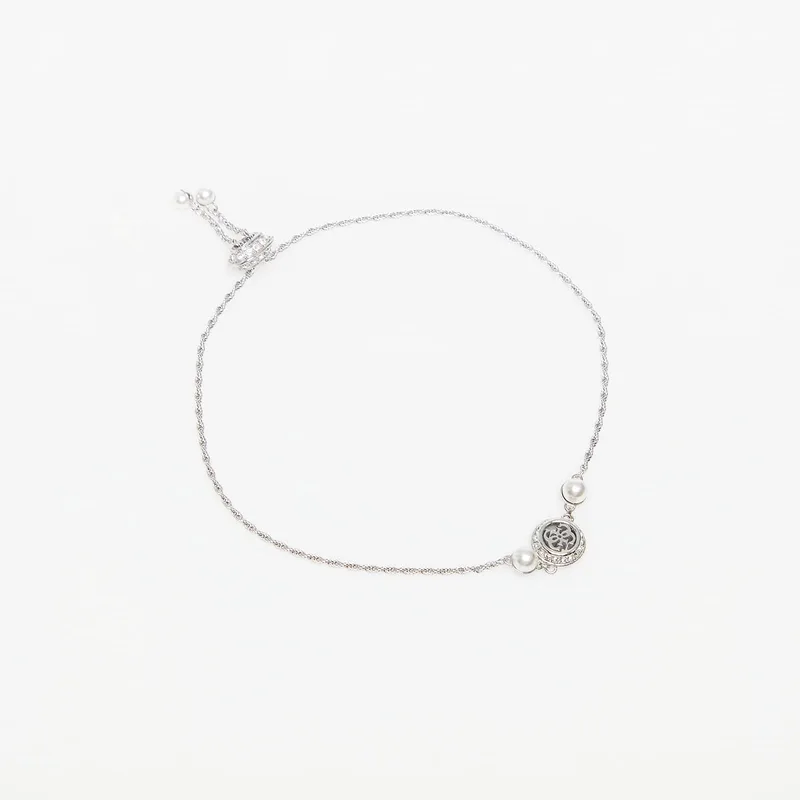 Βραχιόλι GUESS Tiny Pearly Rhodium Universal
