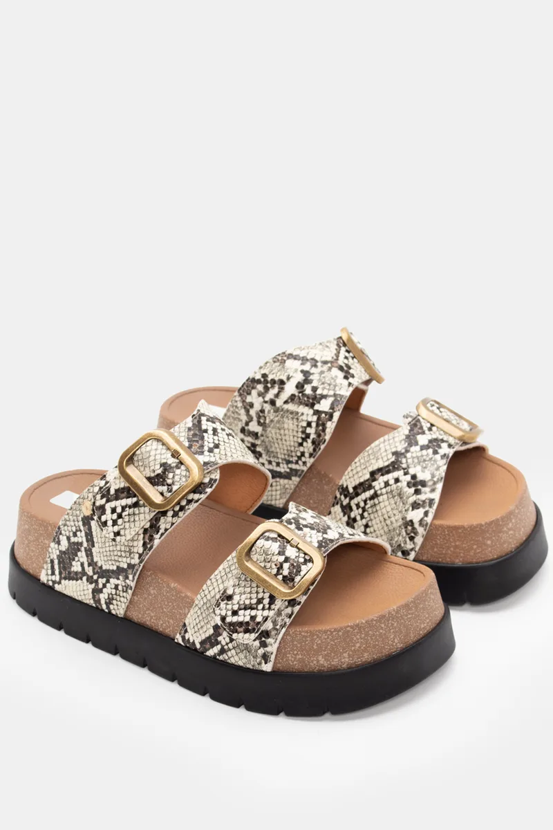 LUIGI DESIGN - Πλατφόρμες Flatform με Διπλή Φάσα - Φίδι