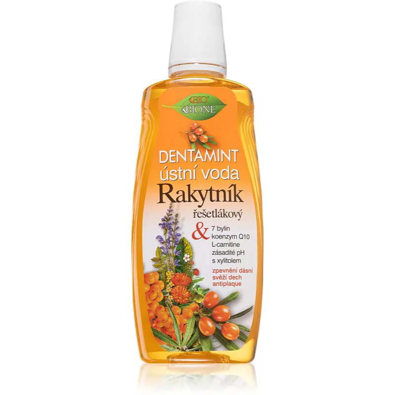 Bione Cosmetics Sea buckthorn στοματικό διάλυμα κατά της οδοντικής πλάκας και για υγιή ούλα 500 ml