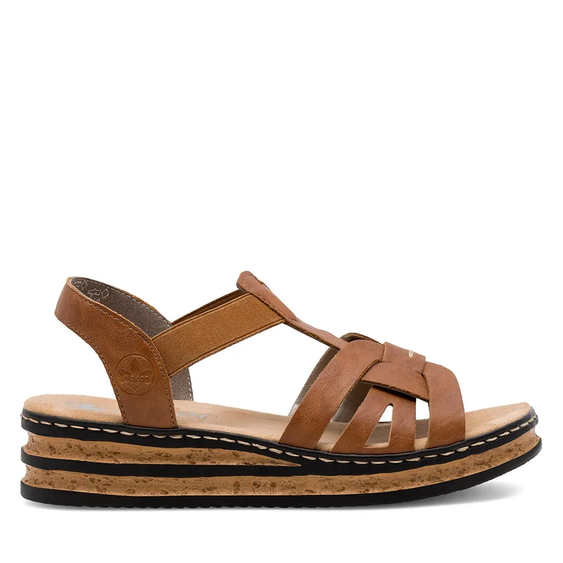 Σανδάλια Rieker 62918-22 Καφέ