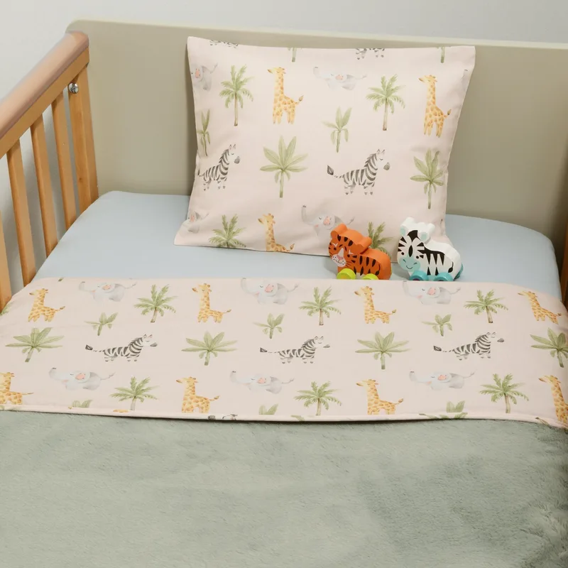 Minky ΝEW Κουβέρτα Κούνιας Διπλής Όψης 100x150 Des -425 Oliver Baby