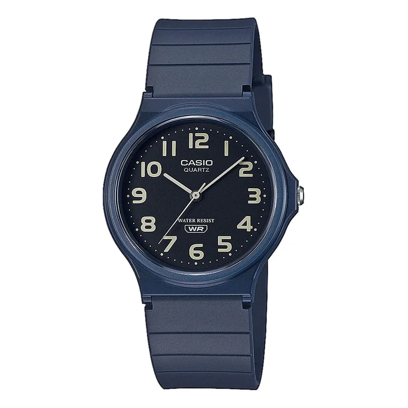 CASIO Collection Blue Rubber Strap MQ-24UC-2BEF