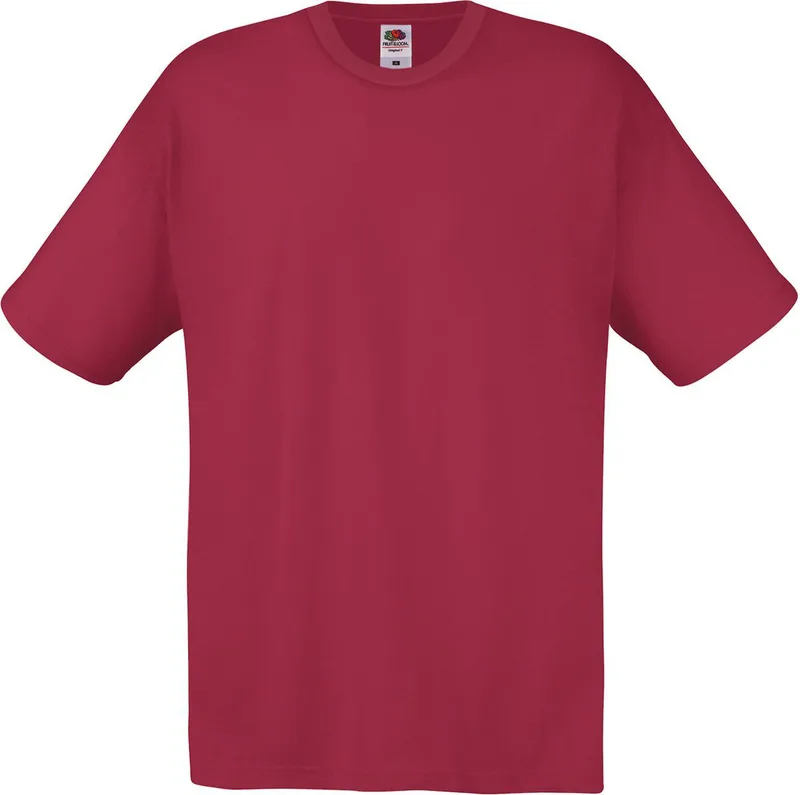 Original T-Shirt Fruit of the Loom 61-082-0 Brick Red