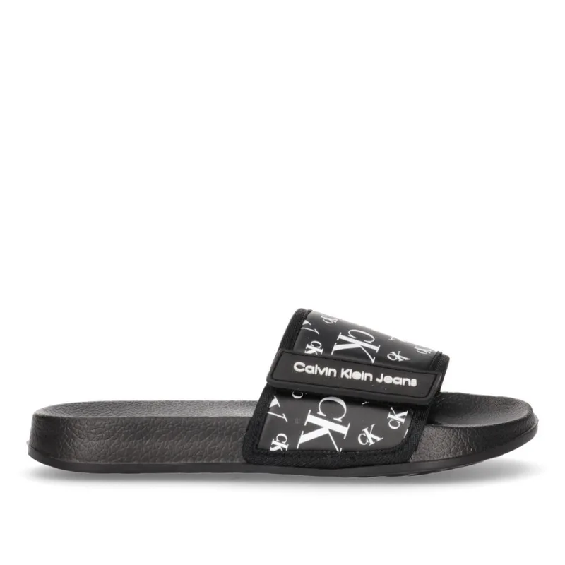 Παιδικες Παντόφλες Slides Calvin Klein Αγόρι V3B0-80634-1172 999 Μαύρες (28-34)