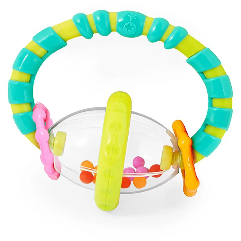 Bright Starts Teether & Rattle κουδουνίστρα με μασητικό Ι. 3m+ 1 τμχ
