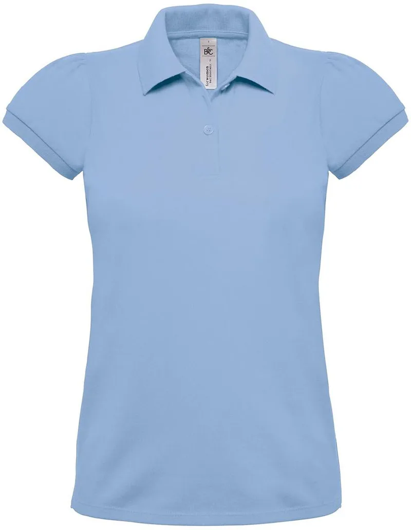 Heavymill Polo Ladies B & C Heavymill Women Sky Blue