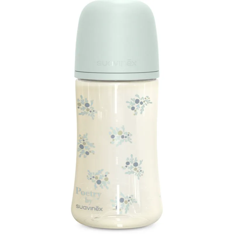 Suavinex Poetry XS Pro Physiological M μπιμπερό 3 m+ Medium Flow - Blue 270 ml