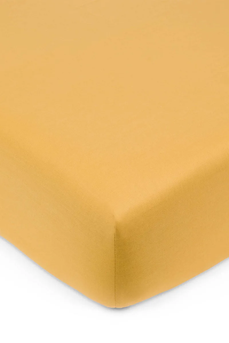 Coincasa σεντόνι μονό μονόχρωμο με λάστιχο 90 x 200 + 25 cm - 007373429 Μουσταρδί