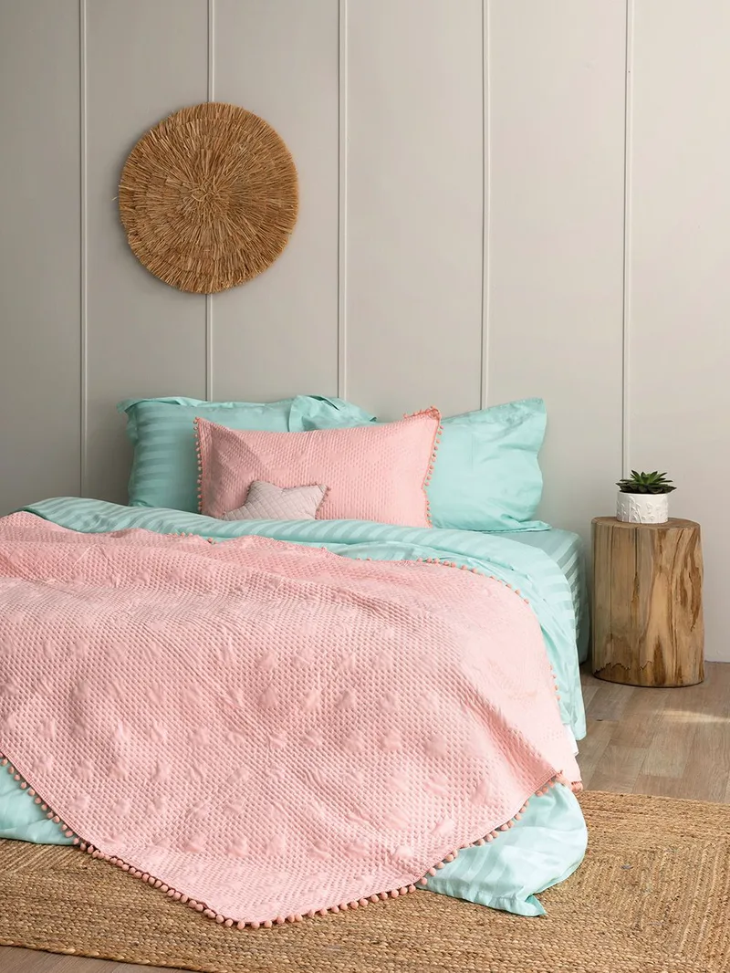 Κουβερλί Μονό 160×240 MORGAN PINK