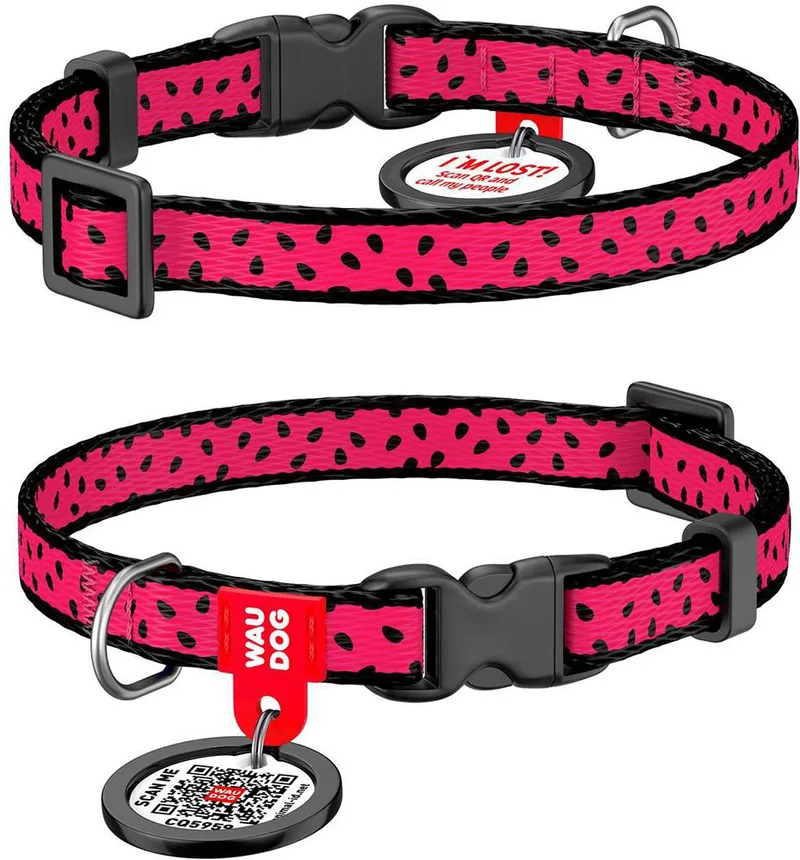 ΠΕΡΙΛΑΙΜΙΟ WAUDOG WATERMELON PLASTIC FASTEX (5MM / 23-35CM)