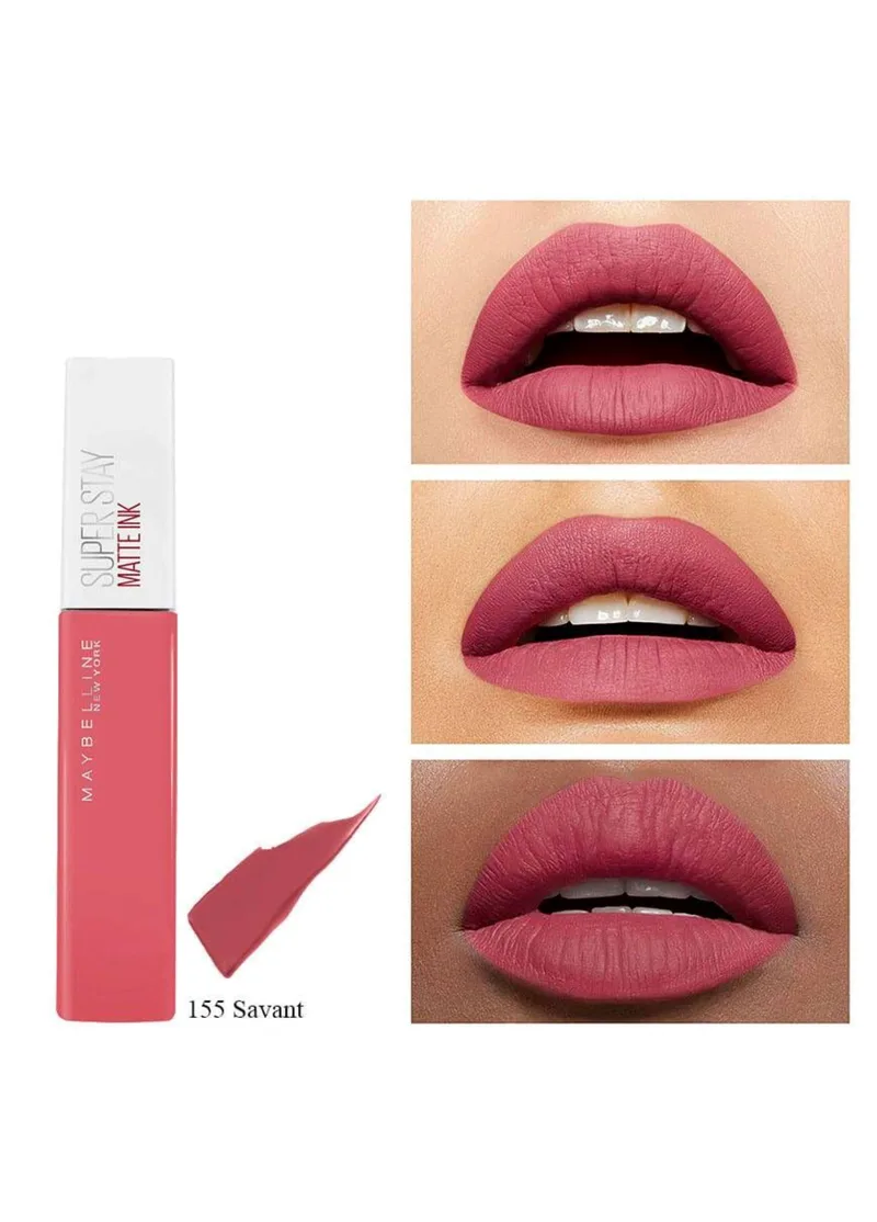 Maybelline & More - Super Stay Matte Ink Liquid Lipstick 155 Savant