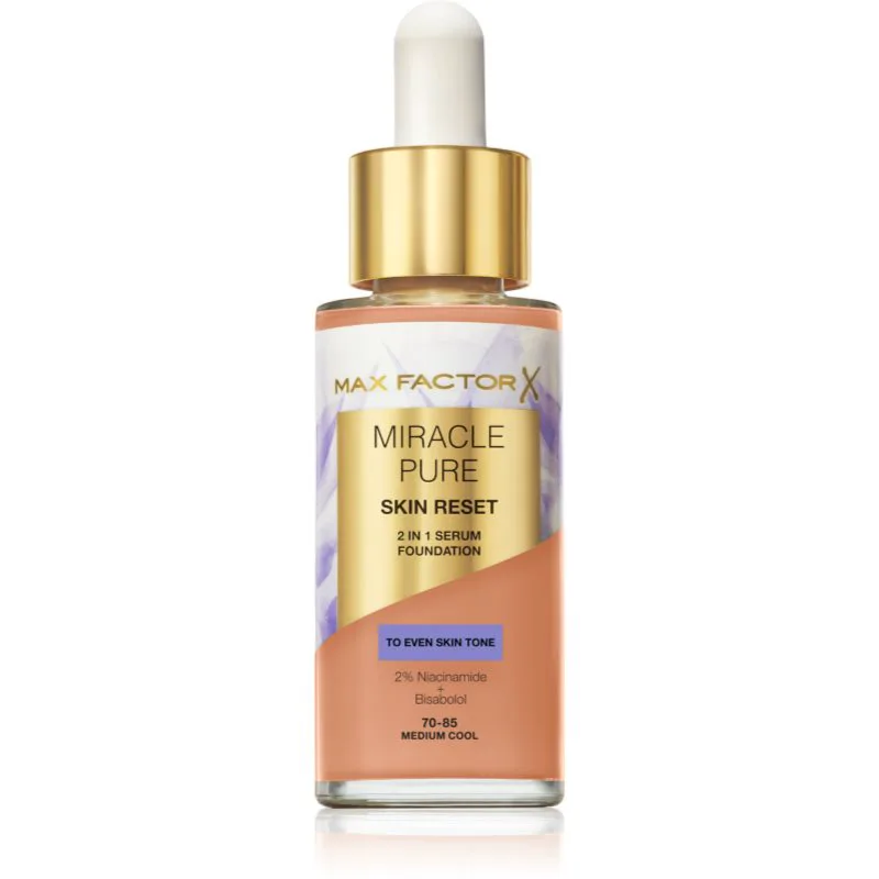 Max Factor Miracle Pure Skin Reset Foundation σε μορφή serum απόχρωση 70-85 Medium Cool 30 ml