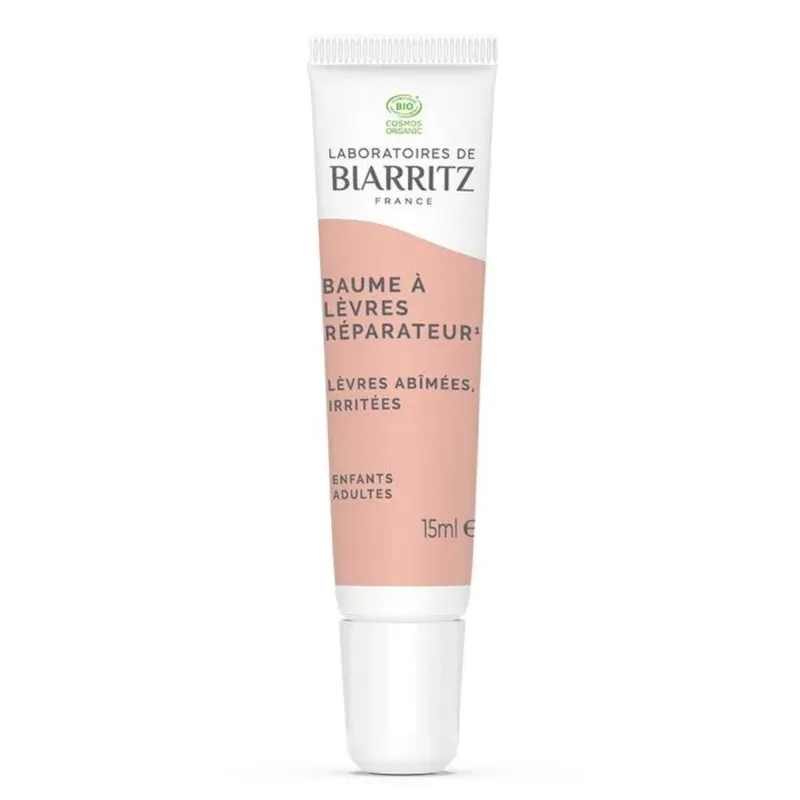 Laboratoires De Biarritz Repairers Organic Lip Balm Repairs, soothes and protects 15ml