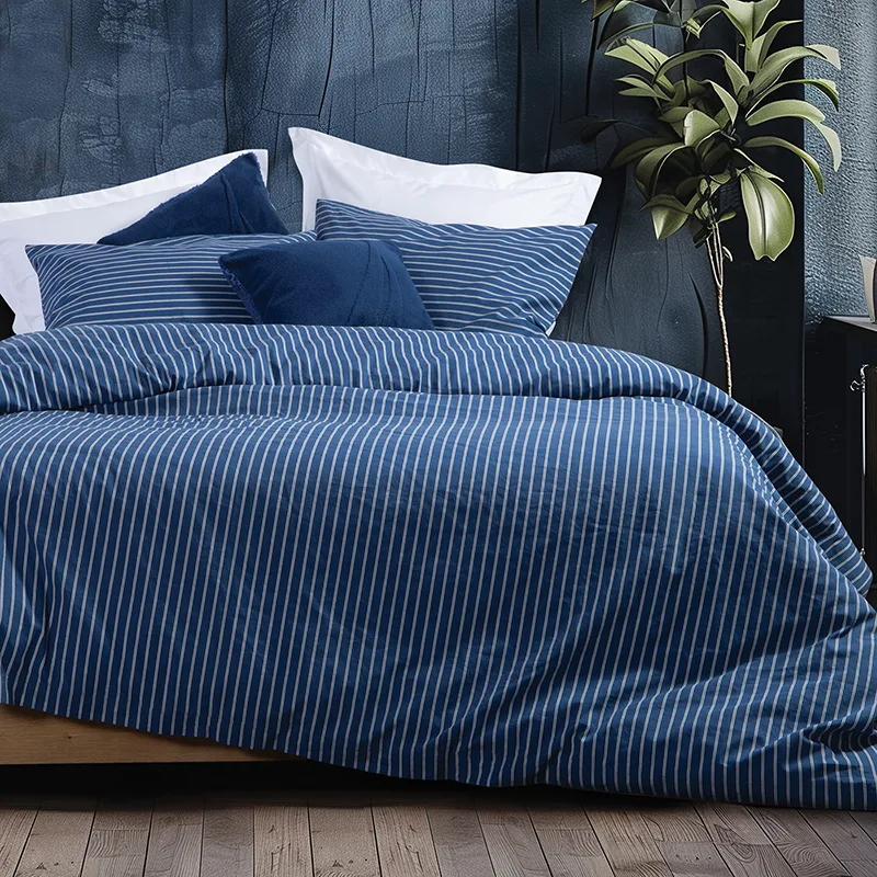 Σεντόνια Υπέρδιπλα (Σετ) 240X270 Nautica Nau Coast True Navy Χωρίς Λάστιχο (240x270)