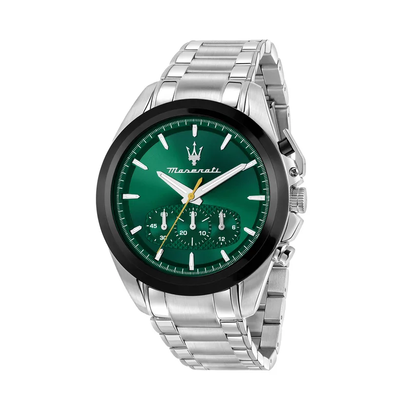Ρολόι Maserati Traguardo Chronograph R8873612065 Ασημί