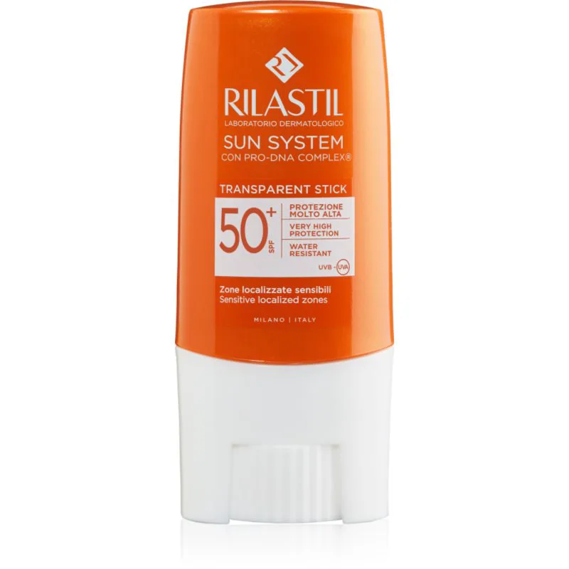 Rilastil Sun System προστατευτικό βάλσαμο για χείλια και ευαίσθητα σημεία SPF 50+ 8.5 ml