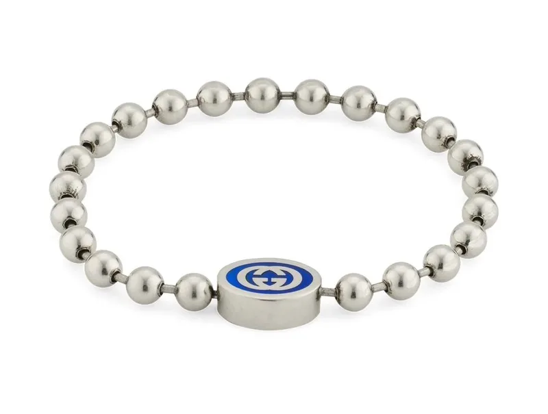 GUCCI "Interlocking G" Βραχιόλι από ασήμι 925 Silver (Μήκος 17.00cm) YBA753437001017