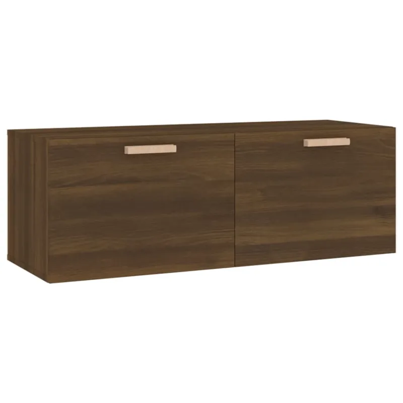 vidaXL Ντουλάπι Τοίχου Καφέ Δρυς 100x36,5x35 εκ. Επεξεργασμένο Ξύλο