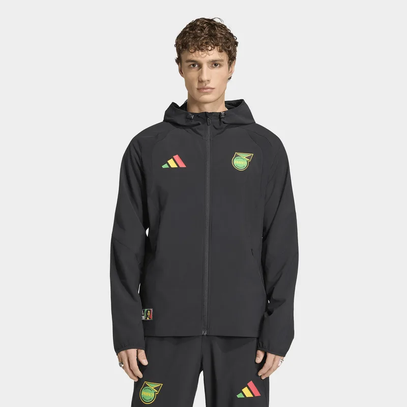 adidas Jamaica X Bob Marley Tiro Travel Full Zip Ανδρικό Αντιανεμικό Μπουφάν (9000274340_1469)