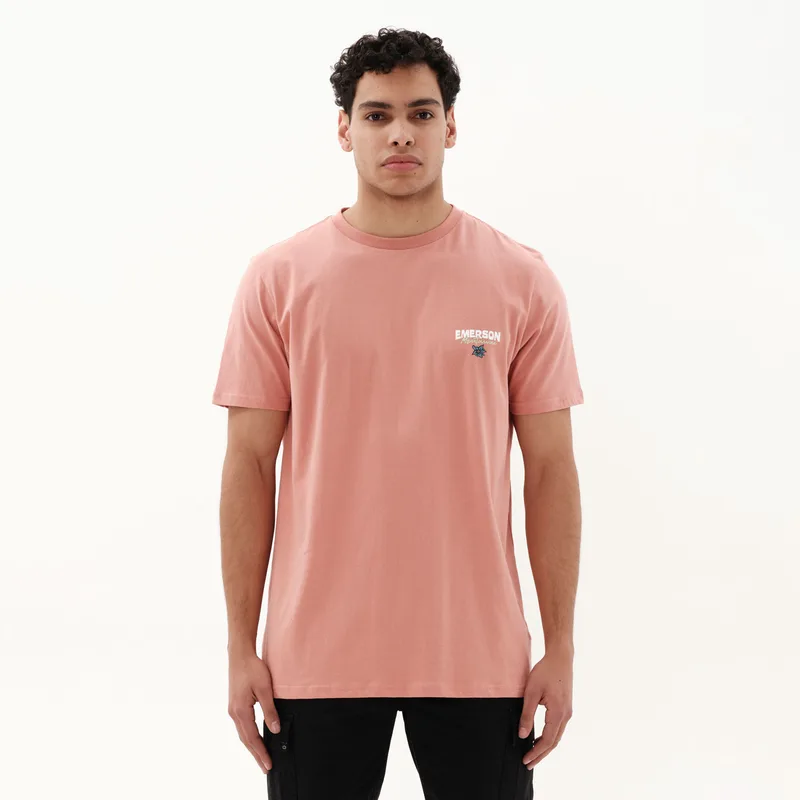 EMERSON MENTAWAI MEN'S SHORT SLEEVE T-SHIRT ΠΟΡΤΟΚΑΛΙ
